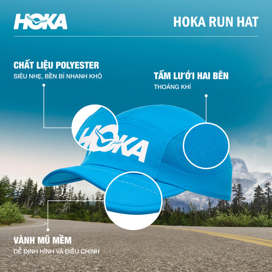 Mũ Lưỡi Trai HOKA Run - Xanh Dương - Supersports Vietnam
