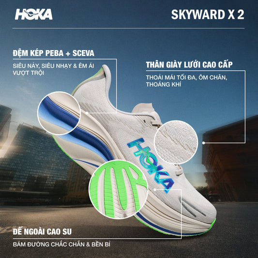 Giày Chạy Bộ Nam HOKA Skyward X 2 - Be - Supersports Vietnam