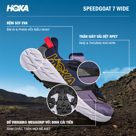 Giày Chạy Trail Nữ HOKA Speedgoat 7 Wide - Nhiều Màu - Supersports Vietnam