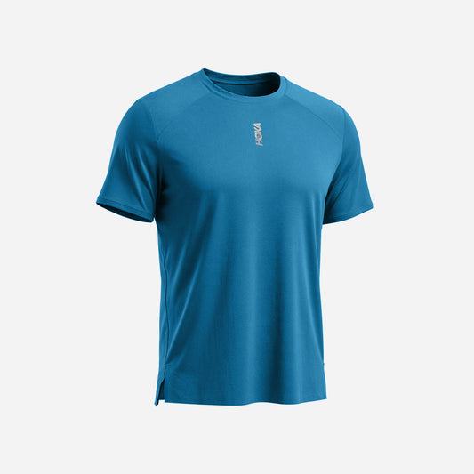 Áo Thun Nam HOKA Everyrun Short Sleeve - Xanh Dương - Supersports Vietnam