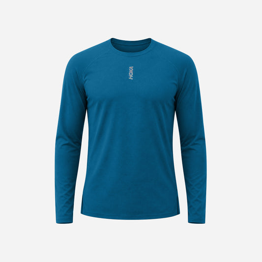Áo Thun Nam HOKA Everyrun Long Sleeve - Xanh Dương - Supersports Vietnam