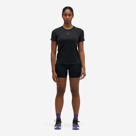 Áo Thun Nữ HOKA Everyrun Short Sleeve - Đen - Supersports Vietnam