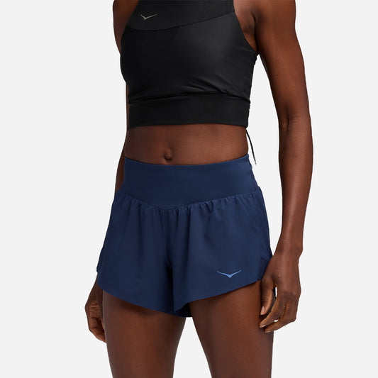 Quần Ngắn Thể Thao Nữ HOKA Glide 4 - Xanh Navy - Supersports Vietnam