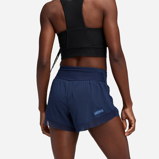 Quần Ngắn Thể Thao Nữ HOKA Glide 4 - Xanh Navy - Supersports Vietnam