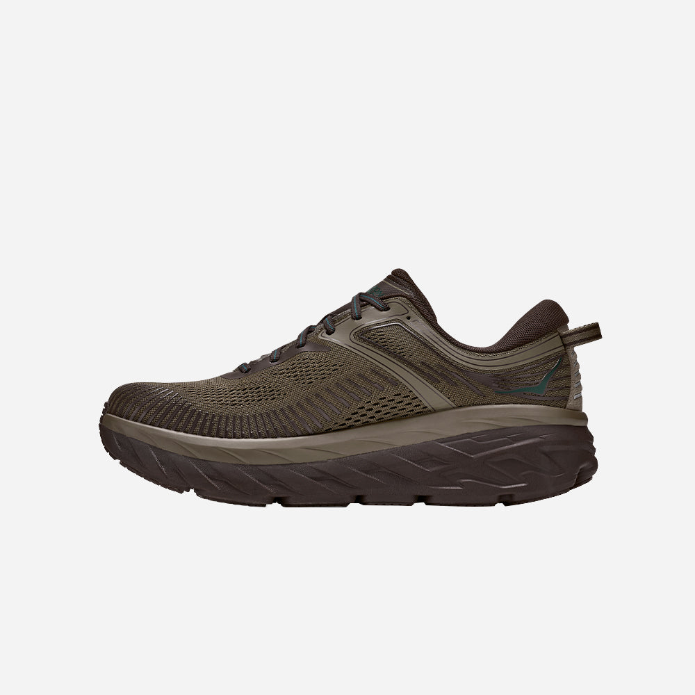 Giày Sneaker Nam HOKA Bondi 7 - Xanh Quân Đội