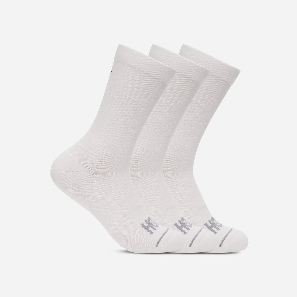 Vớ Thể Thao HOKA Crew Run 3-Pack - Trắng - Supersports Vietnam