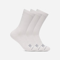 HOKA Crew Run 3-Pack Socks - White
