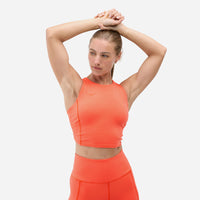 Áo Bra Thể Thao Nữ HOKA Elaro Crop - Cam - Supersports Vietnam