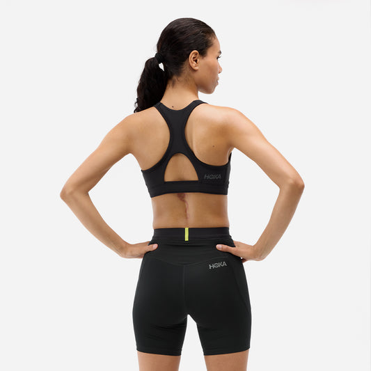 Áo Bra Thể Thao Nữ HOKA Hupana Removablecup - Đen - Supersports Vietnam