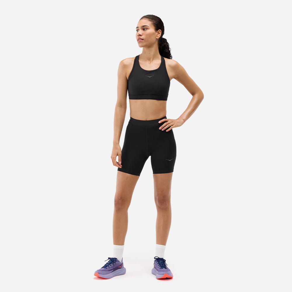 Áo Bra Thể Thao Nữ HOKA Hupana Removablecup - Đen - Supersports Vietnam