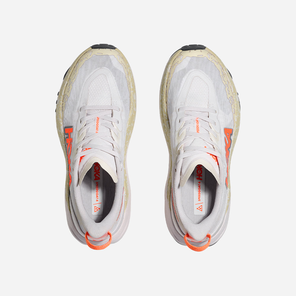 Giày Chạy Trail Nữ HOKA Speedgoat 6 - Trắng - Supersports Vietnam