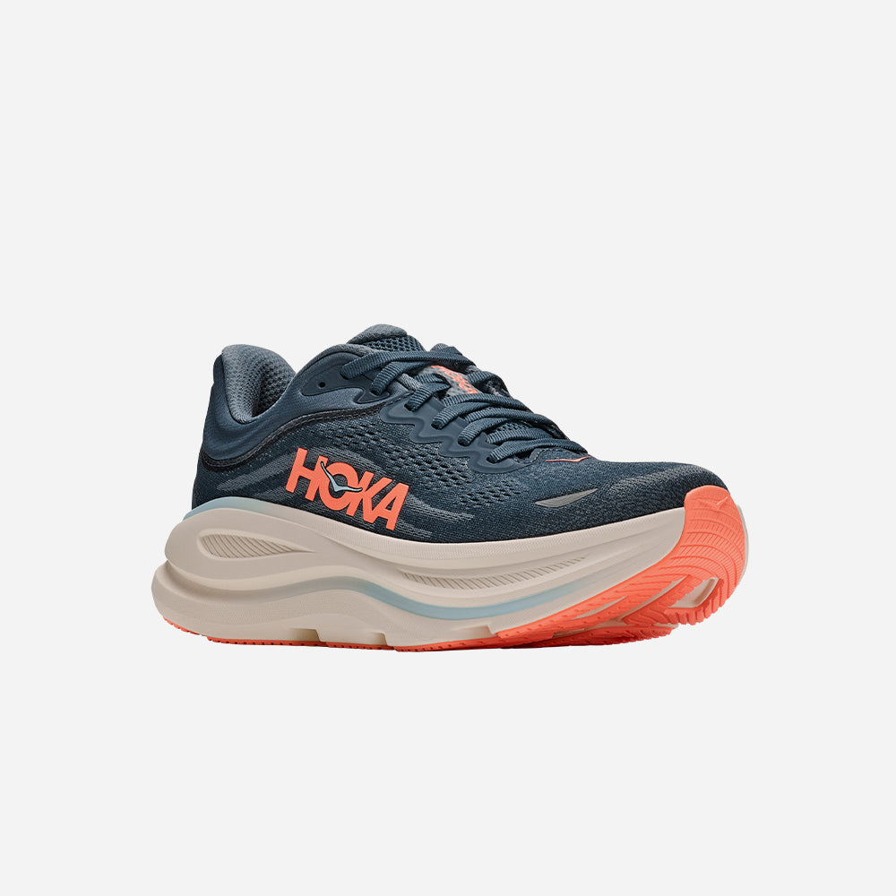 Giày Chạy Bộ Nữ HOKA Bondi 9 - Xanh Navy - Supersports Vietnam