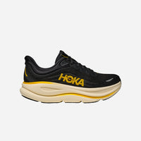 Men's HOKA Bondi 9 Wide Running Shoes - Black