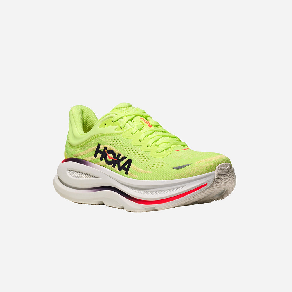 Giày Chạy Bộ Nam HOKA Bondi 9 Wide - Xanh Lá - Supersports Vietnam