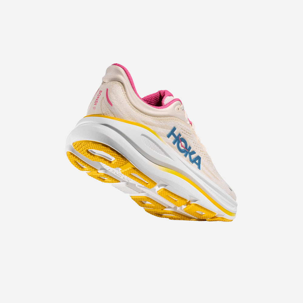 Giày Chạy Bộ Nữ HOKA Bondi 9 Wide - Be - Supersports Vietnam