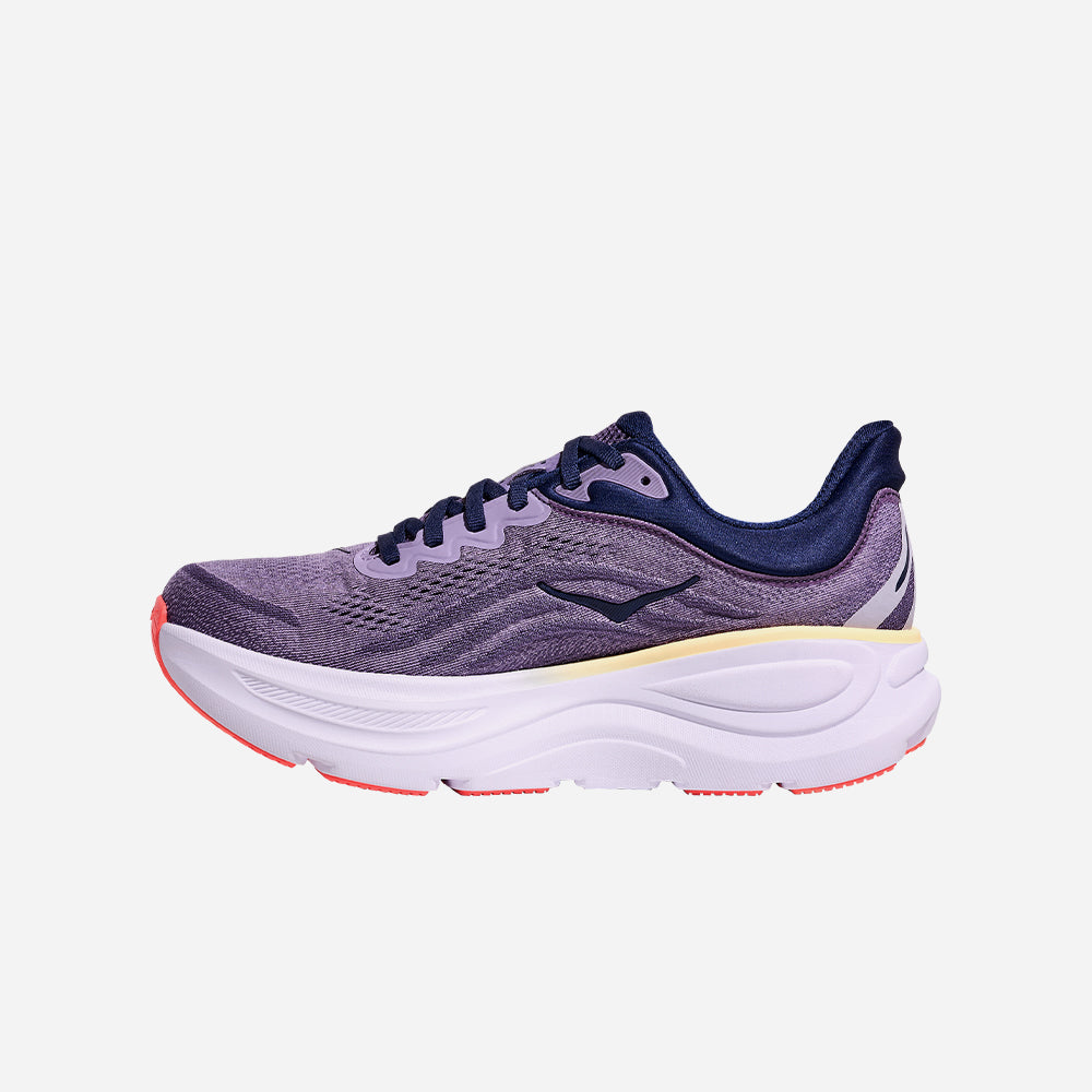 Giày Chạy Bộ Nữ HOKA Bondi 9 Wide - Tím - Supersports Vietnam