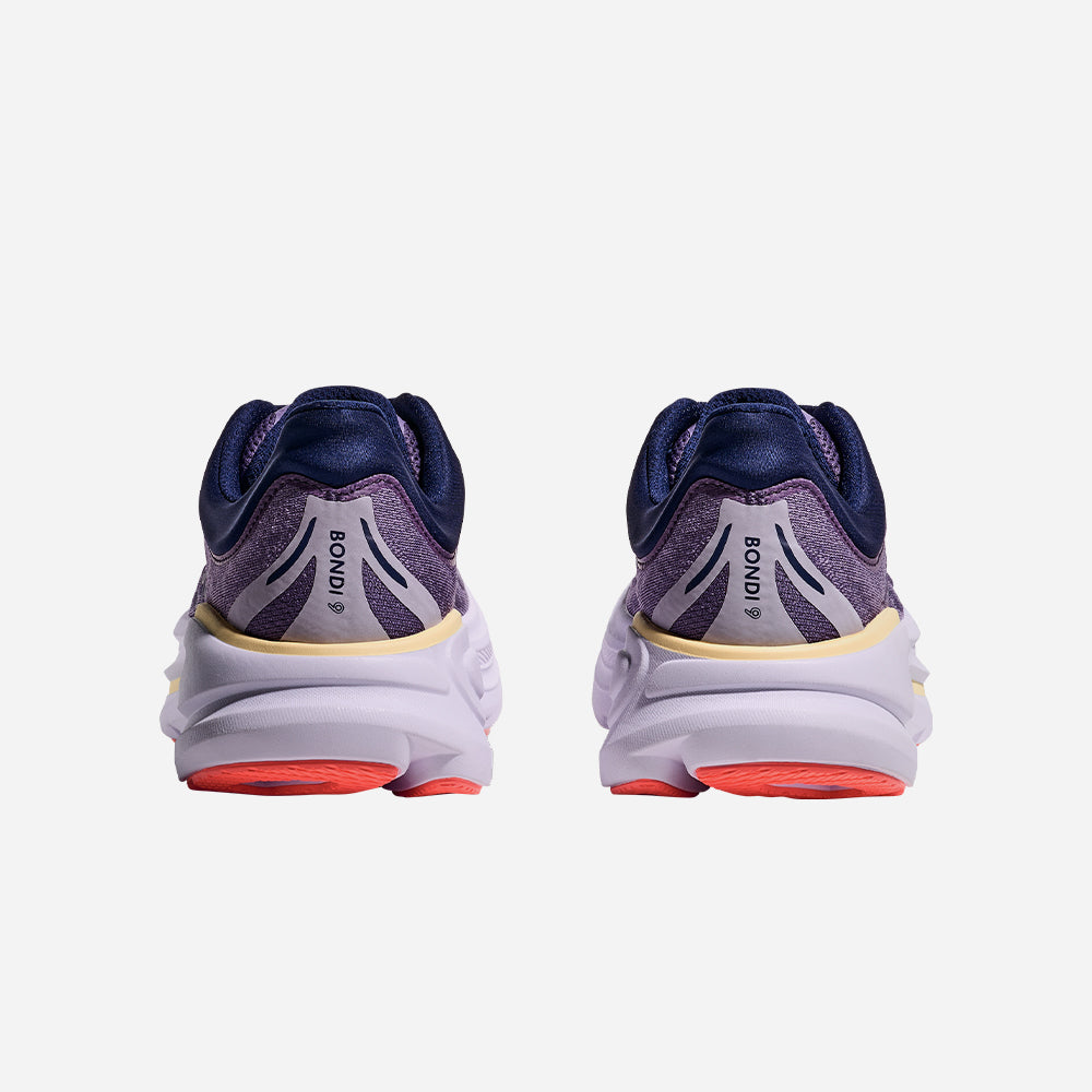 Giày Chạy Bộ Nữ HOKA Bondi 9 Wide - Tím - Supersports Vietnam