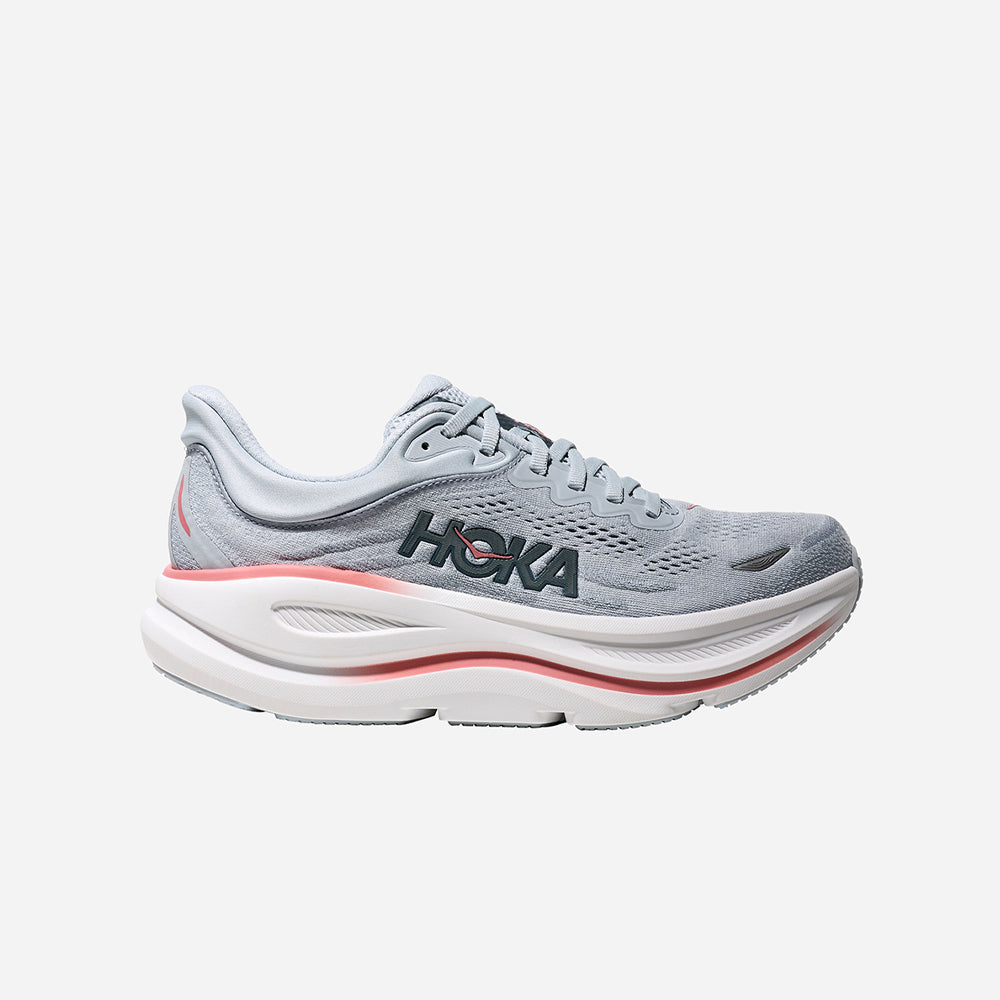 Giày Chạy Bộ Nữ HOKA Bondi 9 Wide - Xám - Supersports Vietnam