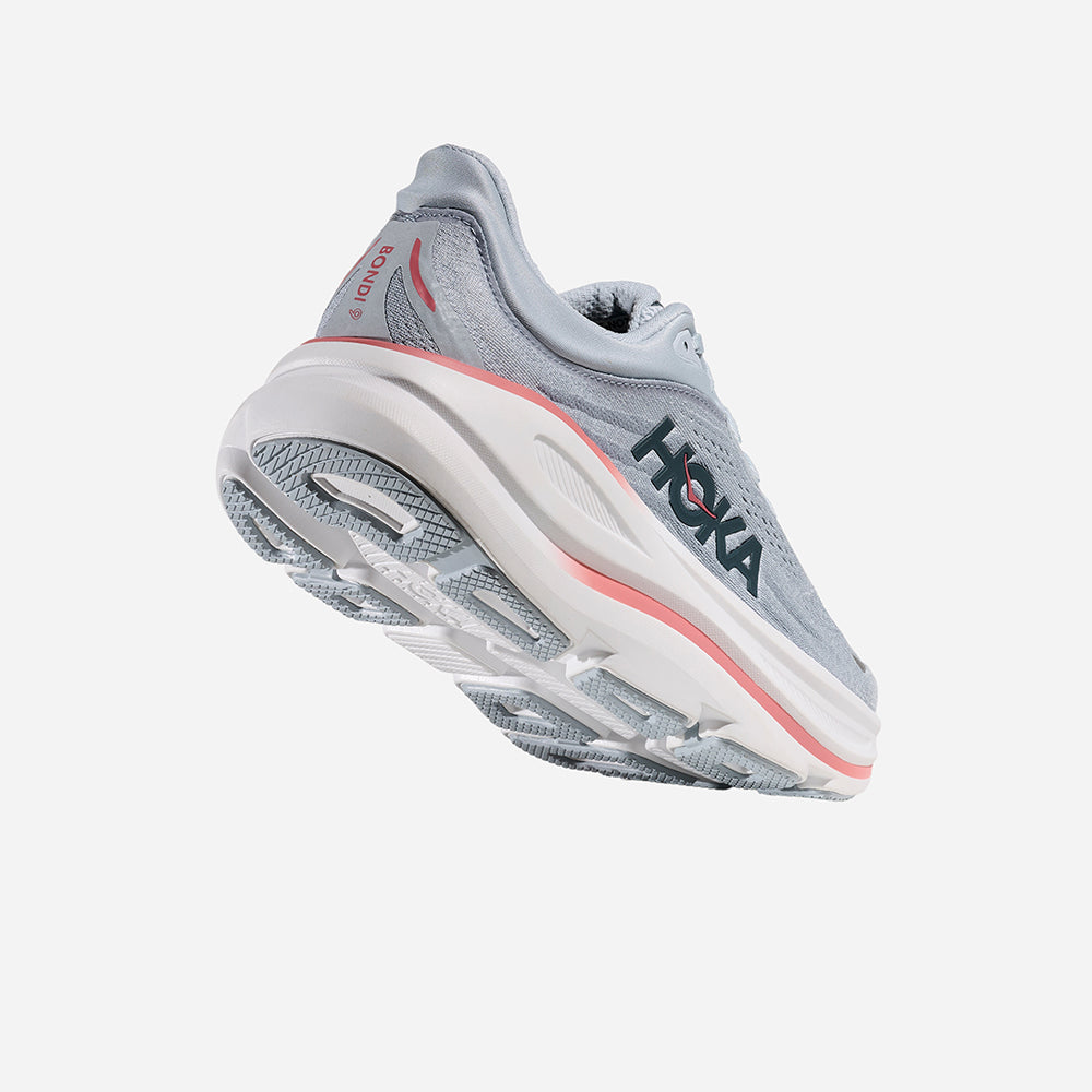 Giày Chạy Bộ Nữ HOKA Bondi 9 Wide - Xám - Supersports Vietnam