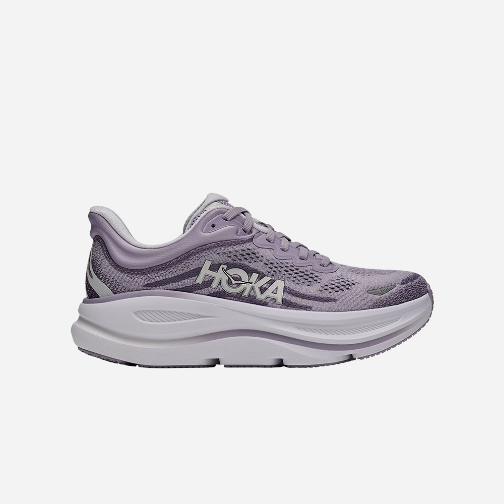 Giày Chạy Bộ Nữ HOKA Bondi 9 Wide - Tím - Supersports Vietnam