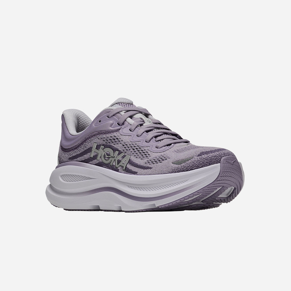 Giày Chạy Bộ Nữ HOKA Bondi 9 Wide - Tím - Supersports Vietnam
