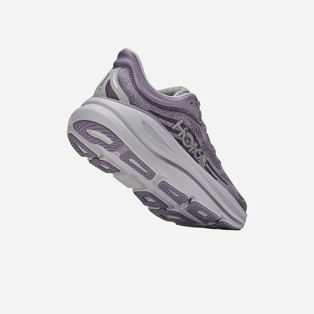 Giày Chạy Bộ Nữ HOKA Bondi 9 Wide - Tím - Supersports Vietnam