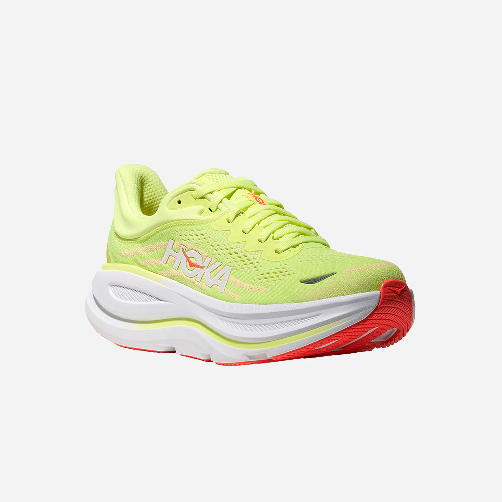 Giày Chạy Bộ Nữ HOKA Bondi 9 Wide - Xanh Lá - Supersports Vietnam