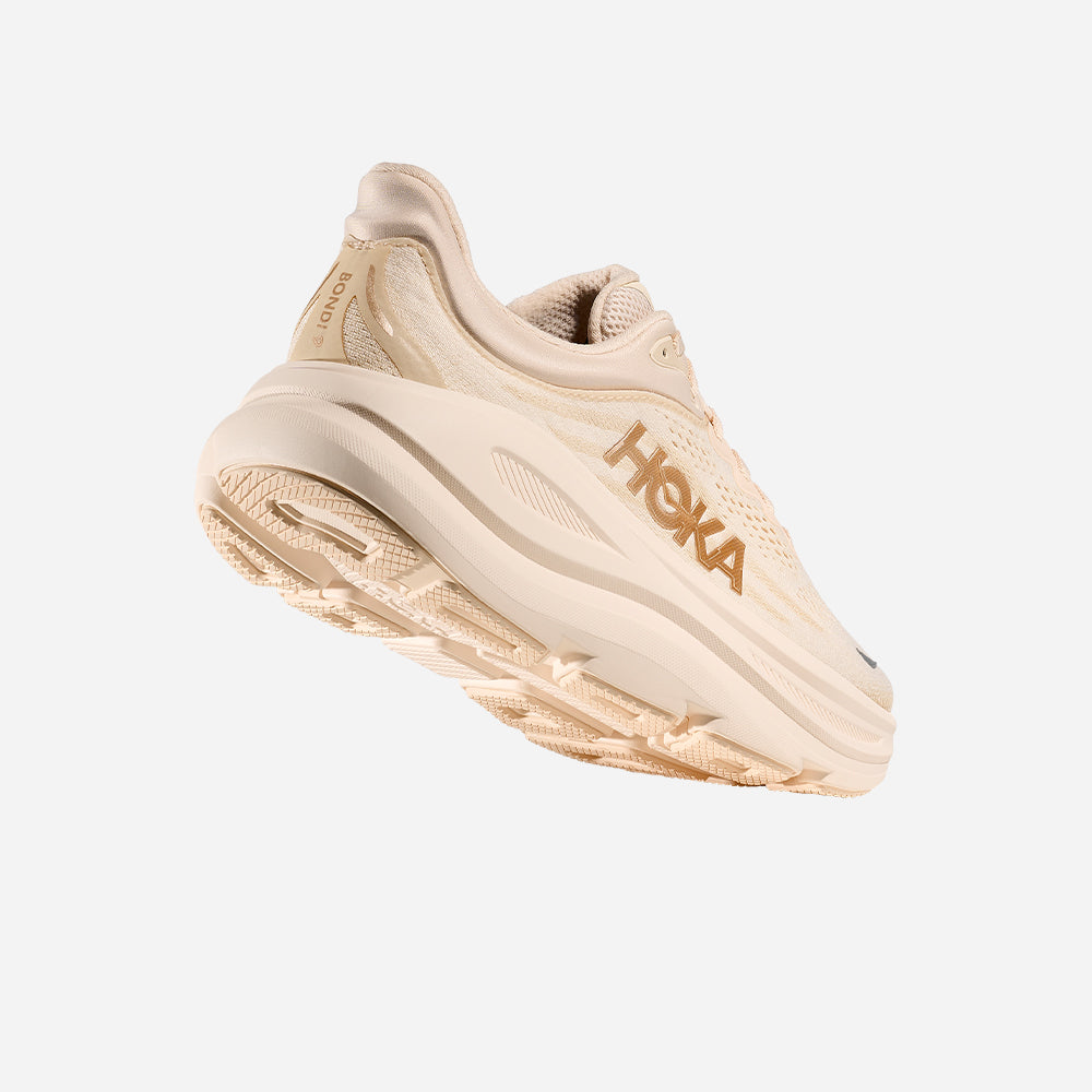 Giày Chạy Bộ Nữ HOKA Bondi 9 Wide - Be - Supersports Vietnam