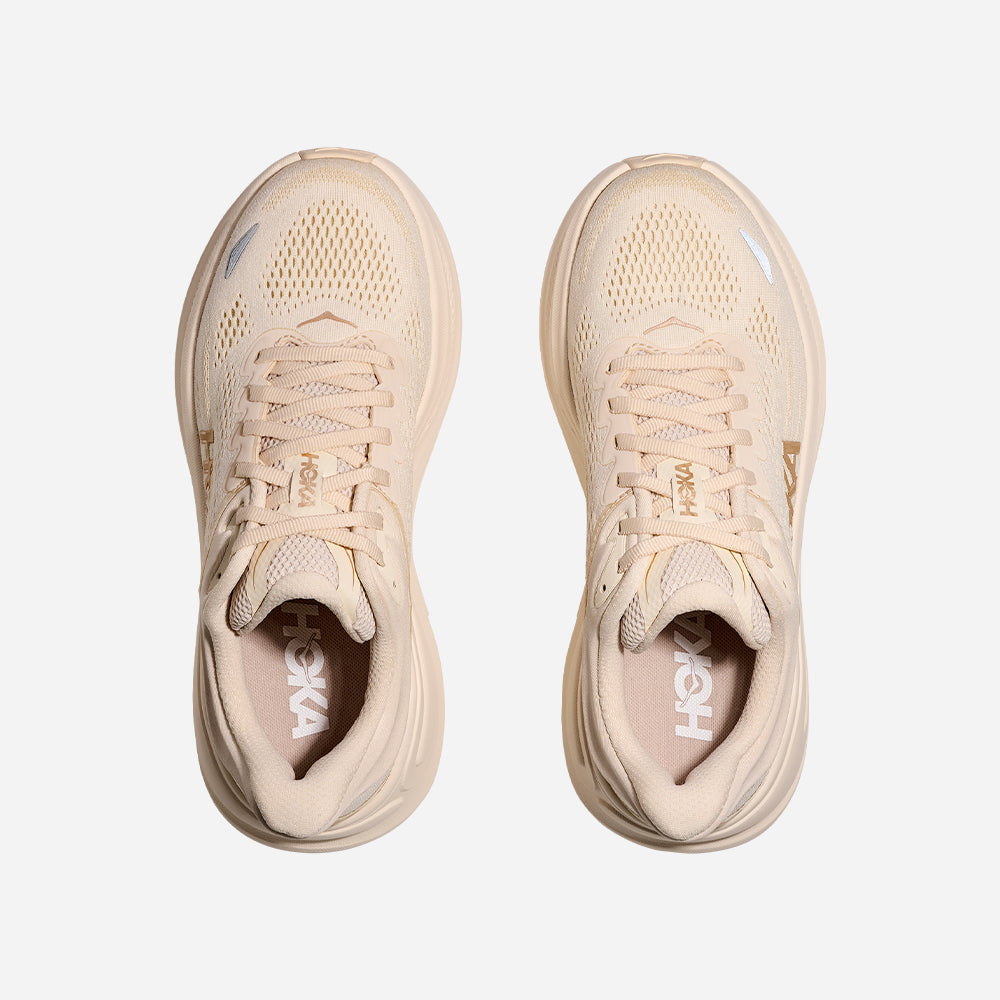 Giày Chạy Bộ Nữ HOKA Bondi 9 Wide - Be - Supersports Vietnam