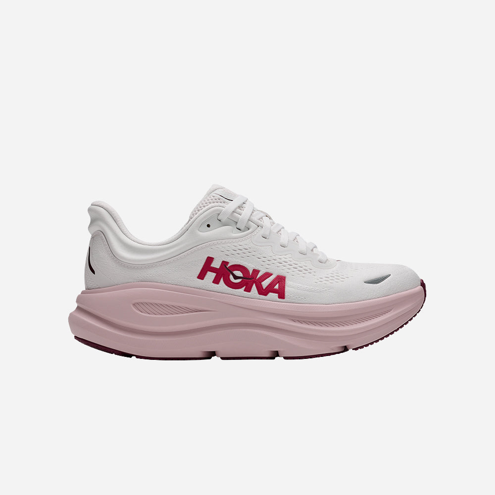 Giày Chạy Bộ Nữ HOKA Bondi 9 Wide - Trắng - Supersports Vietnam