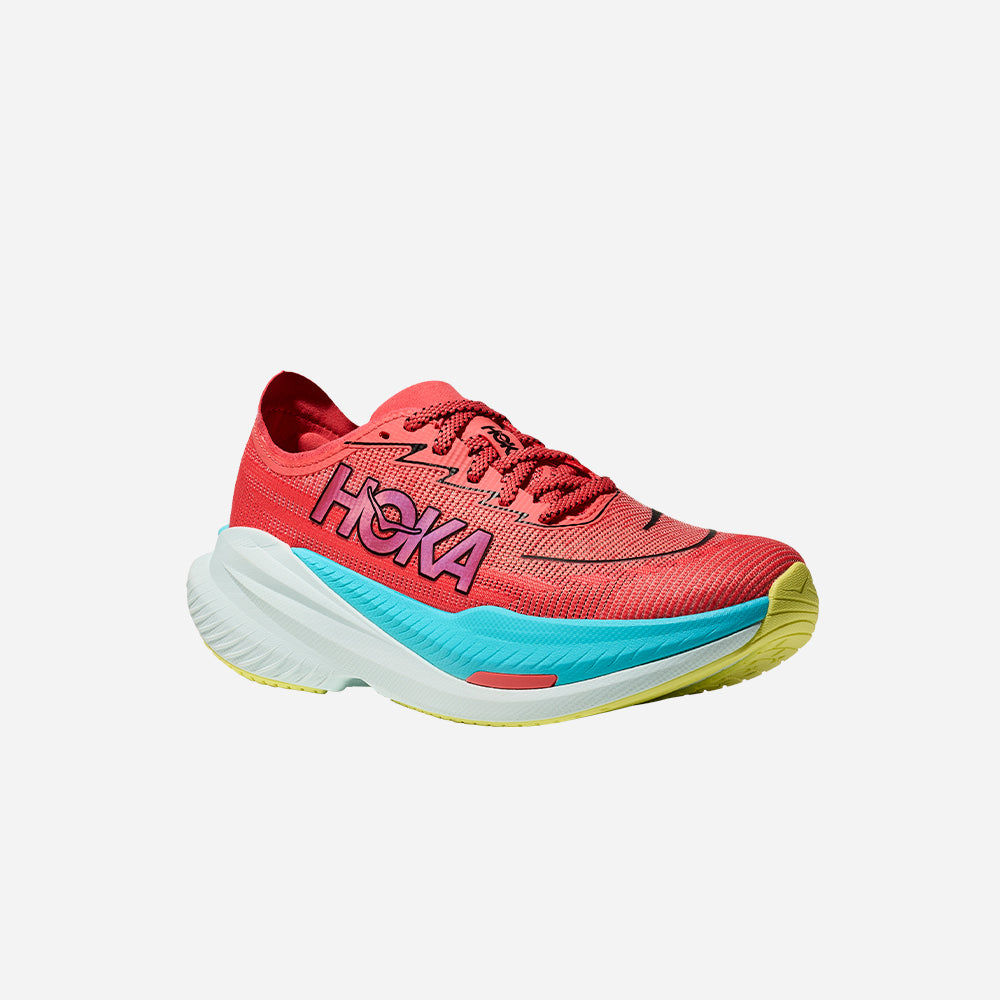 Giày Chạy Bộ Nam HOKA Mach X 2 Wide - Đỏ - Supersports Vietnam
