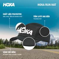 Mũ Lưỡi Trai HOKA Run - Đen - Supersports Vietnam
