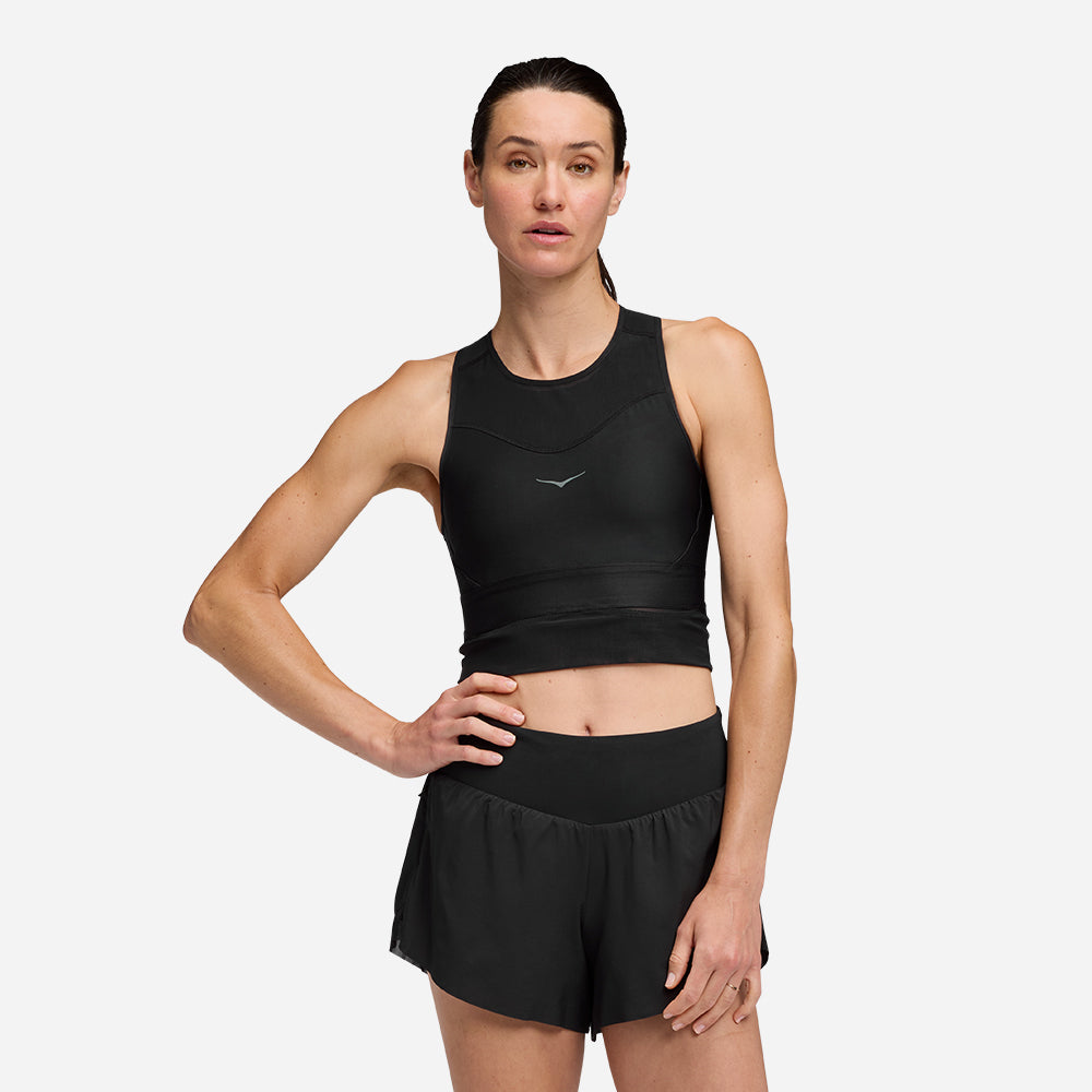 Áo Bra Thể Thao Nữ HOKA Race Day - Đen - Supersports Vietnam