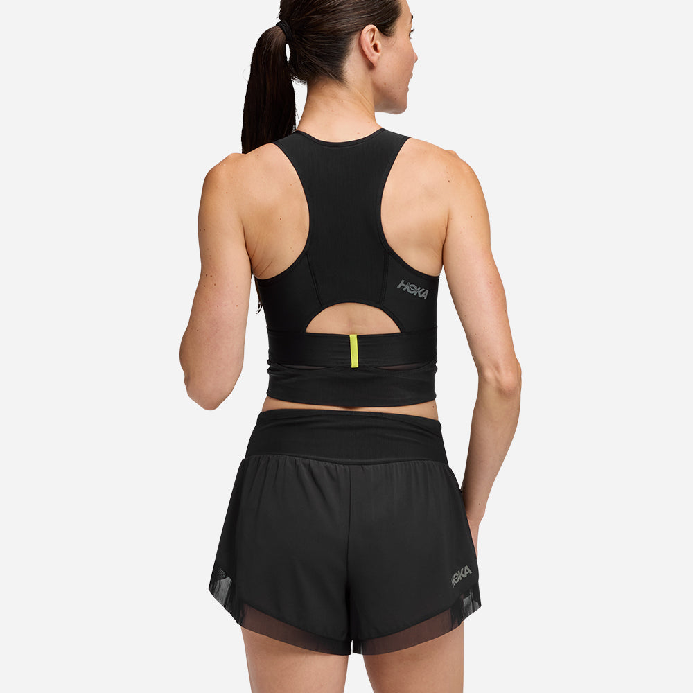 Áo Bra Thể Thao Nữ HOKA Race Day - Đen - Supersports Vietnam