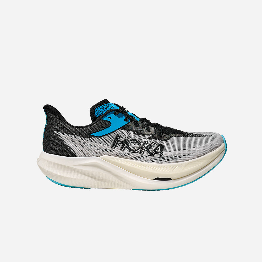 Giày Chạy Bộ Unisex HOKA Rocket X 3 - Xám - Supersports Vietnam