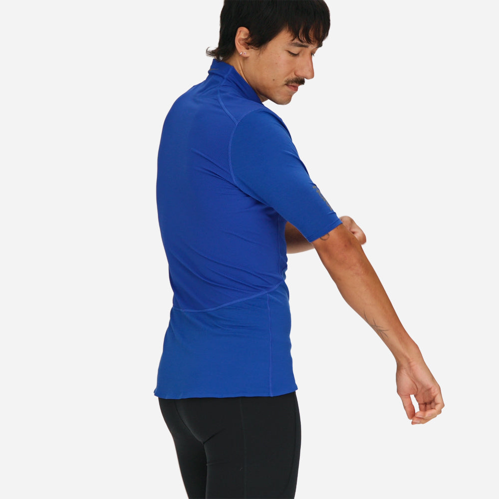 Áo Thun Nam HOKA Skybreeze Sleeve Zip - Xanh Dương - Supersports Vietnam