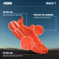 Giày Chạy Bộ Nam HOKA Mach 7 - Cam - Supersports Vietnam