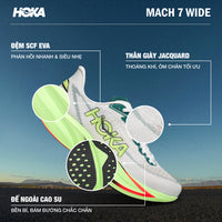 Giày Chạy Bộ Nam HOKA Mach 7 Wide - Nhiều Màu - Supersports Vietnam