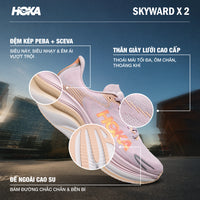 Giày Chạy Bộ Nữ HOKA Skyward X 2 - Hồng - Supersports Vietnam