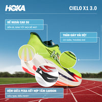 Giày Chạy Bộ Unisex HOKA Cielo X1 3.0 - Xanh Lá - Supersports Vietnam