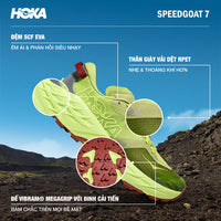 Giày Chạy Trail Nam HOKA Speedgoat 7 - Xanh Lá - Supersports Vietnam