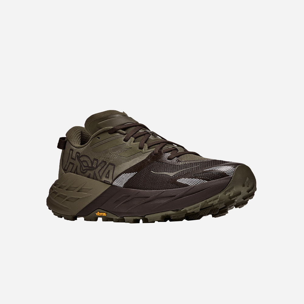 Giày Chạy Trail Nam HOKA Speedgoat 7 Wide - Xanh Quân Đội
