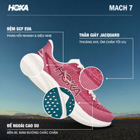 Giày Chạy Bộ Nữ HOKA Mach 7 - Đỏ - Supersports Vietnam