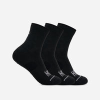 HOKA Quarter Run 3-Pack Socks - Black