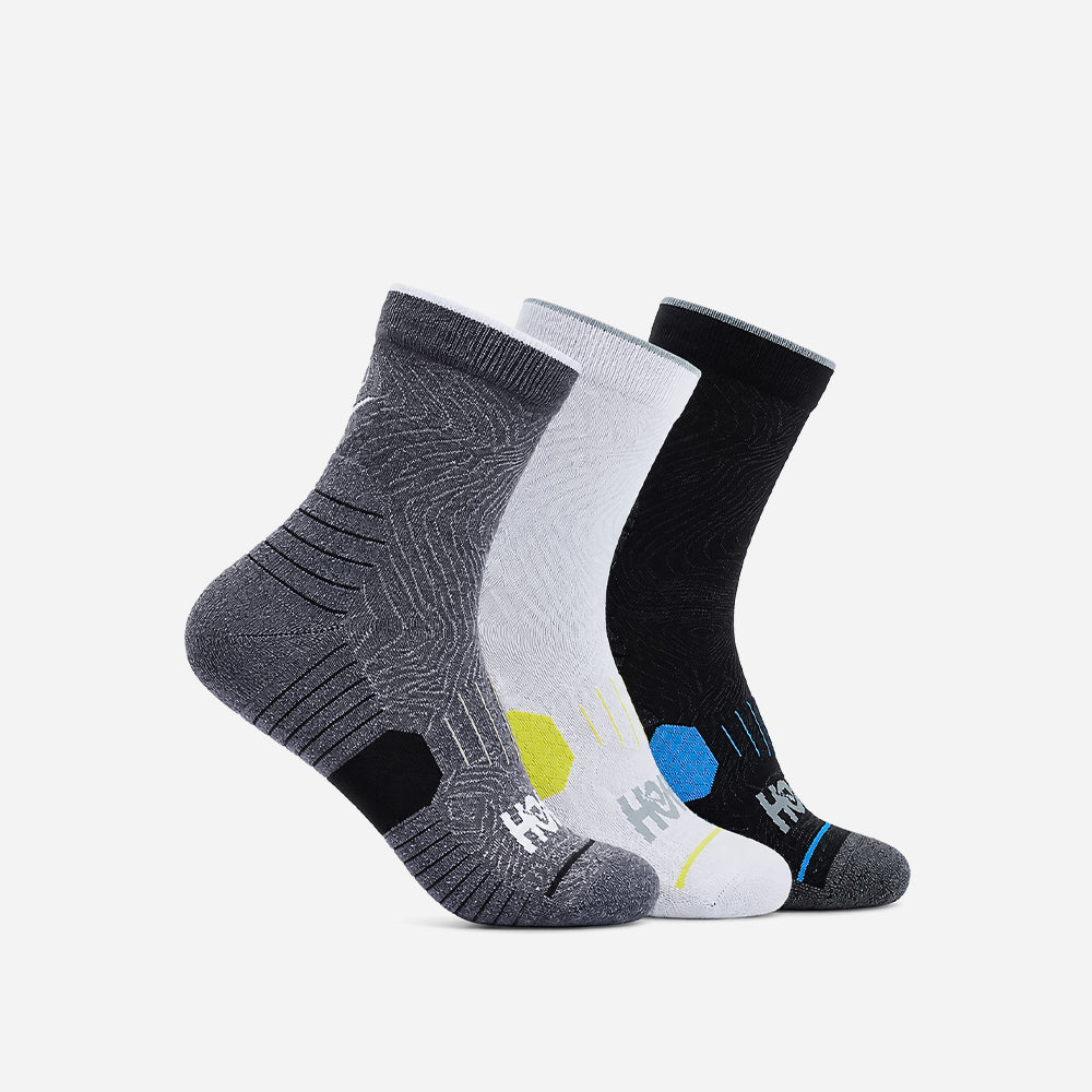 Vớ Thể Thao HOKA Quarter Run 3-Pack - Nhiều Màu - Supersports Vietnam