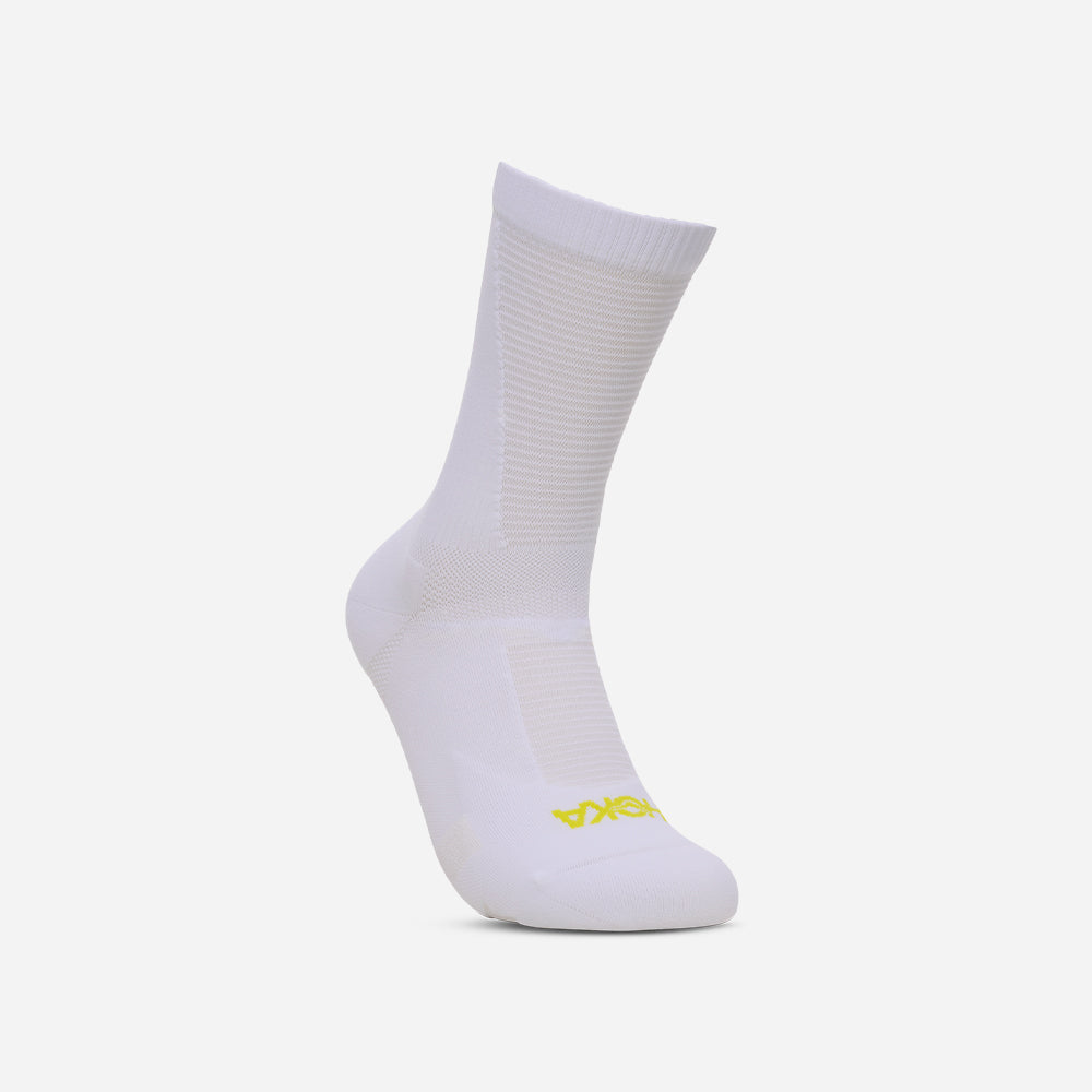 Vớ Thể Thao HOKA Race Day Crew - Trắng - Supersports Vietnam
