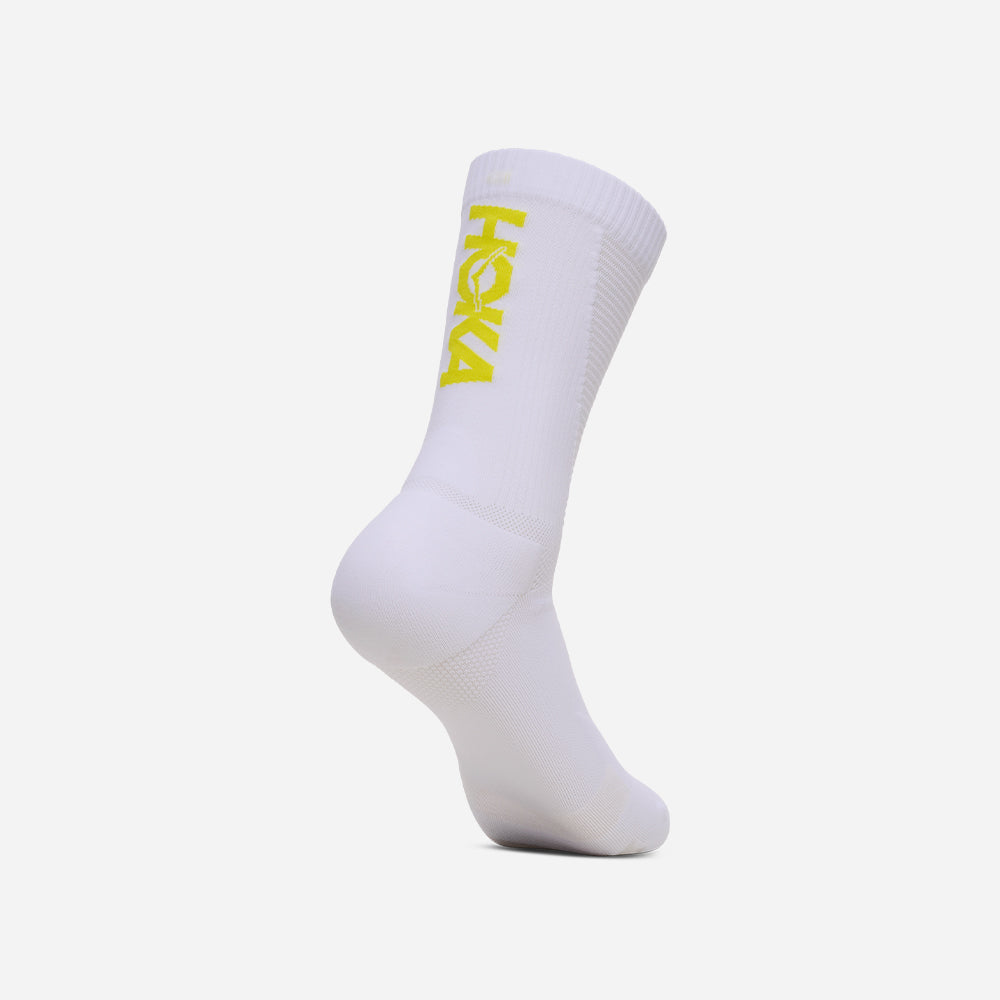 Vớ Thể Thao HOKA Race Day Crew - Trắng - Supersports Vietnam
