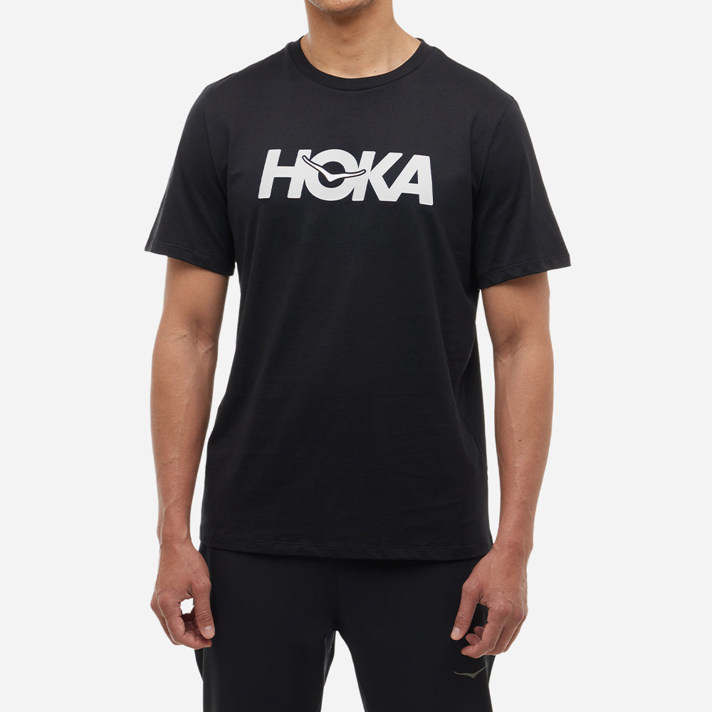 Áo Thun Nam HOKA Core Logo Ctn - Đen - Supersports Vietnam