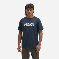 Men's HOKA Core Logo Ctn Short Sleeve T-Shirt - Navy