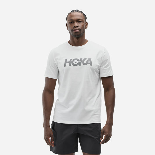 Áo Thun Nam HOKA Core Logo Ctn - Trắng - Supersports Vietnam